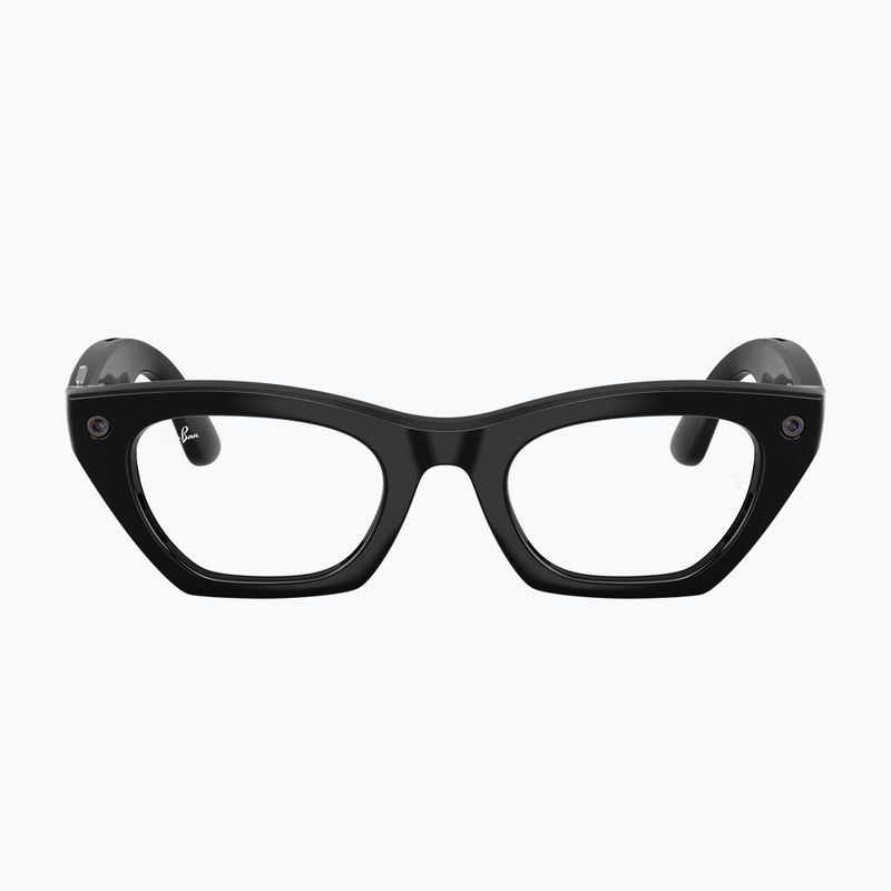 Brille mit Kamera Ray-Ban Meta Zena shiny black/clear 2