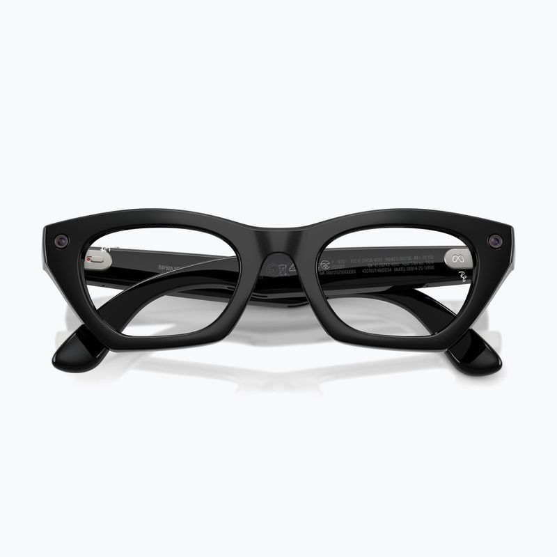 Brille mit Kamera Ray-Ban Meta Zena shiny black/clear 3