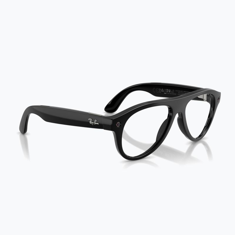 Brille mit Kamera Ray-Ban Meta Aviator shiny black/trs g. green 4
