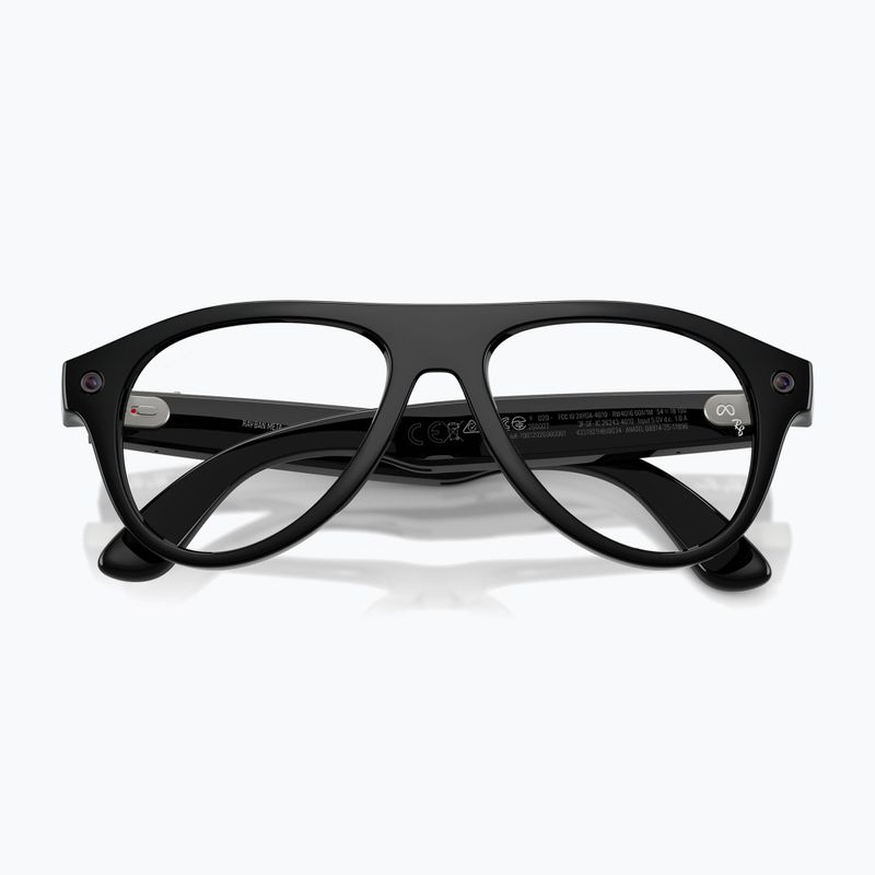 Brille mit Kamera Ray-Ban Meta Aviator shiny black/trs g. green 6