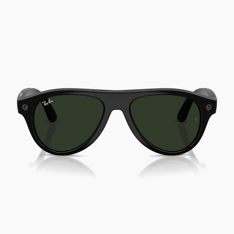 Brille mit Kamera Ray-Ban Meta Aviator shiny black/trs g. green 7