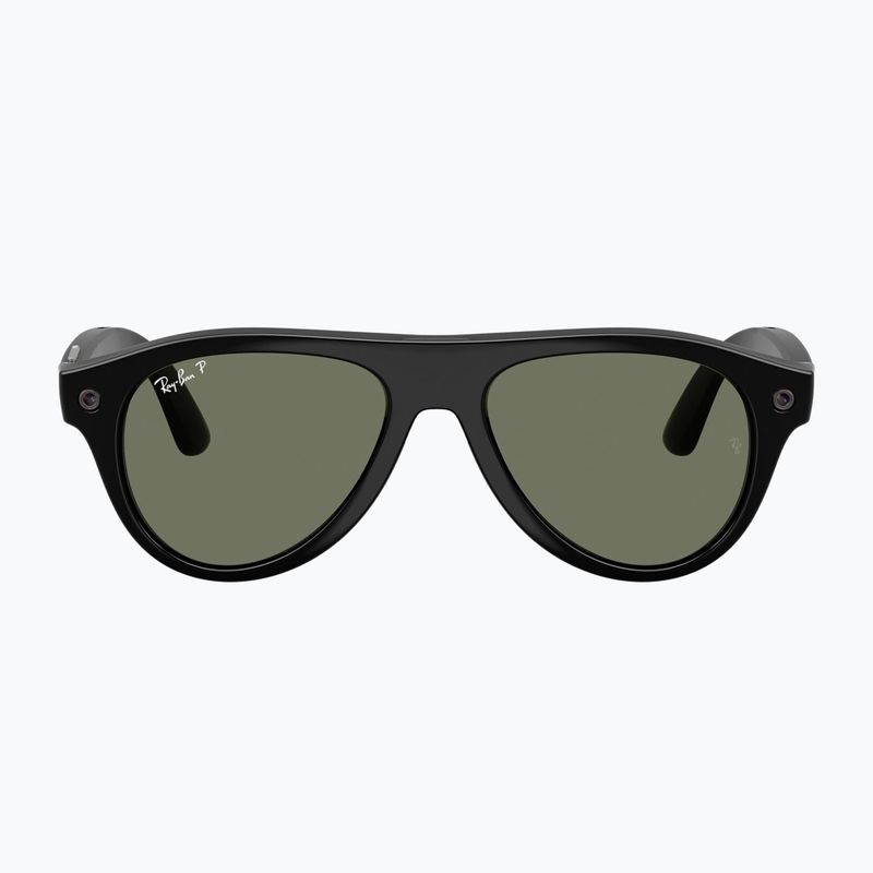 Brille mit Kamera Ray-Ban Meta Aviator shiny black/g15 green polar 2