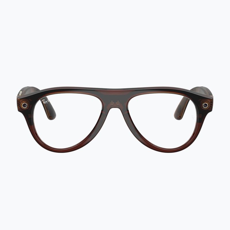 Brille mit Kamera Ray-Ban Meta Aviator transp. umber/trs jade 2