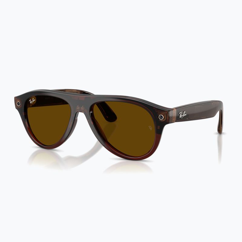 Brille mit Kamera Ray-Ban Meta Aviator transp. umber/trs jade 8