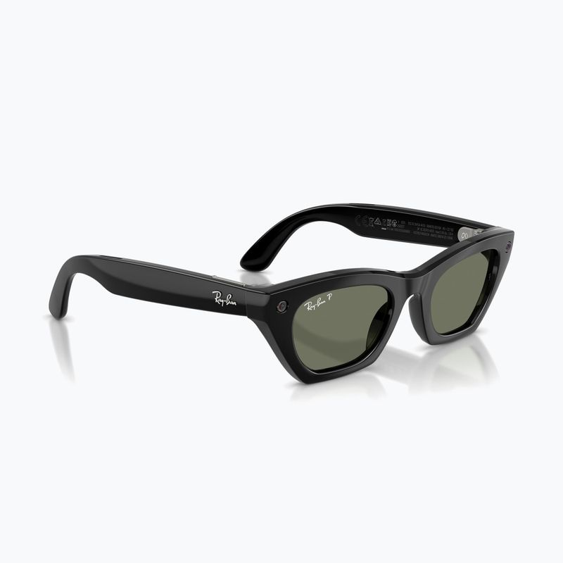 Brille mit Kamera Ray-Ban Meta Zena shiny black/g15 green polar 4