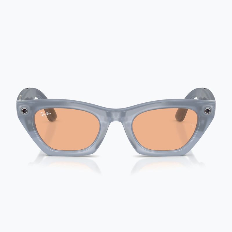 Brille mit Kamera Ray-Ban Meta Zena milky grey lilac/trs copper 8