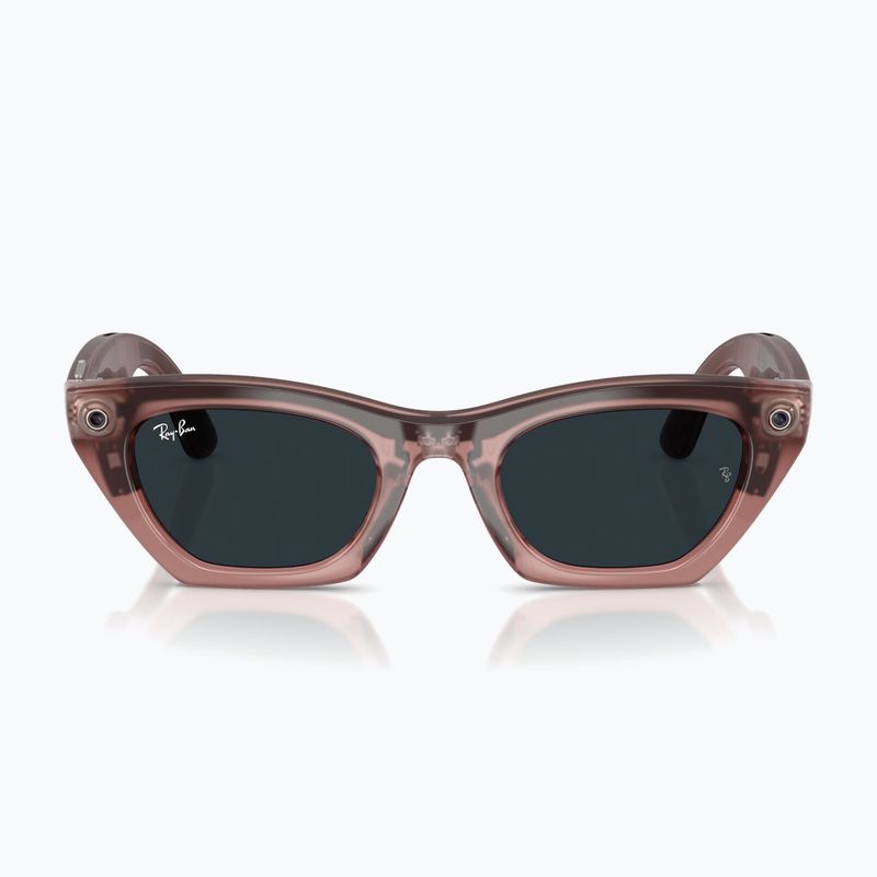 Brille mit Kamera Ray-Ban Meta Zena milky pink blush/trs grey 9