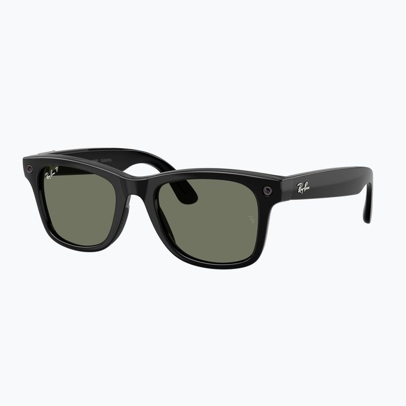 Brille mit Kamera Ray-Ban Meta Wayfarer shiny black/g15 green polar