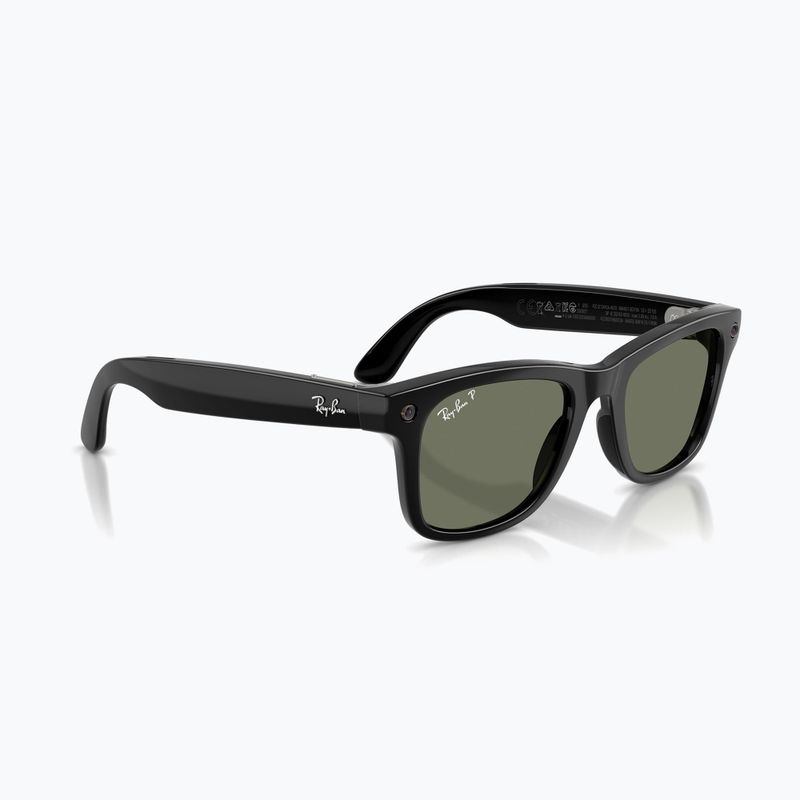 Brille mit Kamera Ray-Ban Meta Wayfarer shiny black/g15 green polar 4