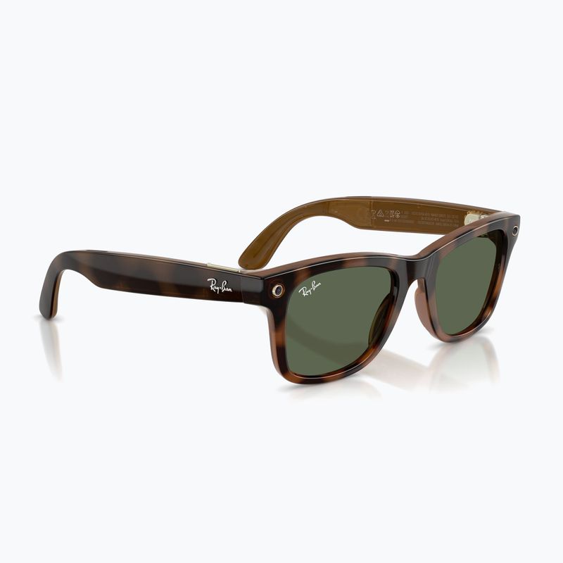 Brille mit Kamera Ray-Ban Meta Wayfarer havana/g15 green 4