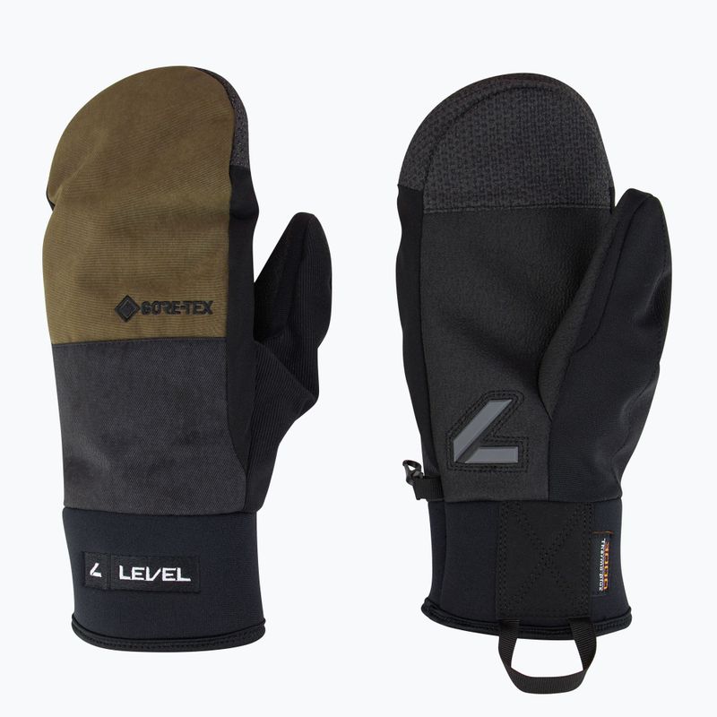 Skihandschuhe Herren Level Matrix Mitt Gore-Tex olive green
