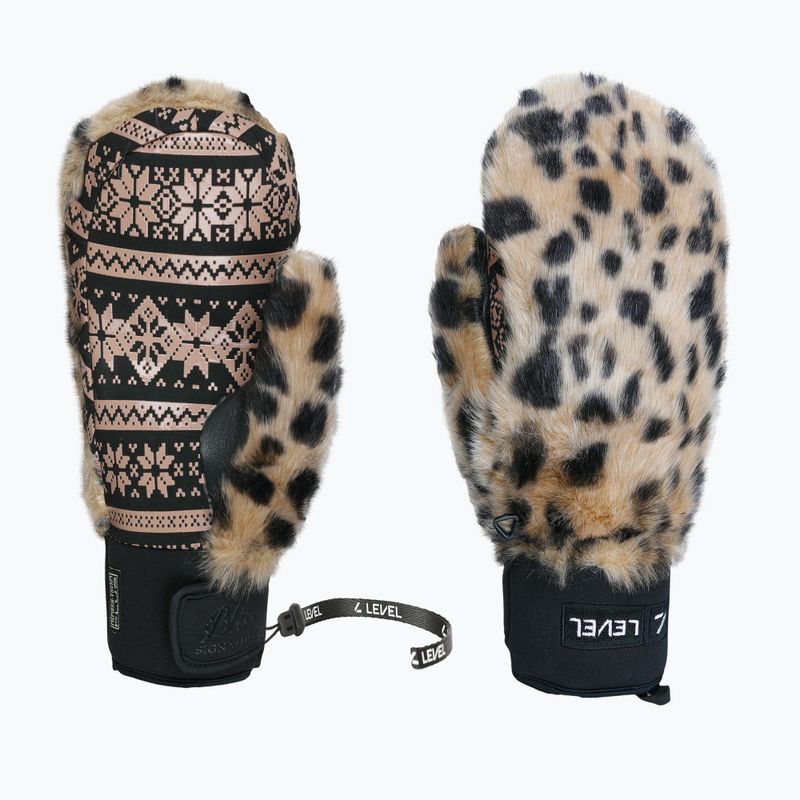 Damen Skifäustlinge Level Siberian Mitt pink brown
