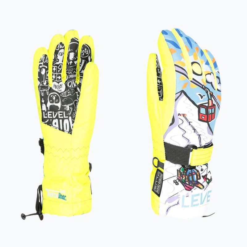 Skihandschuhe Kinder Level Junior yellow