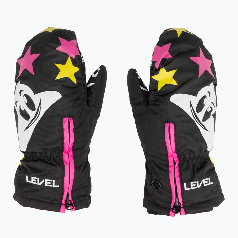 Level Lucky Mitt ninja rosa Kinder-Skihandschuhe 3