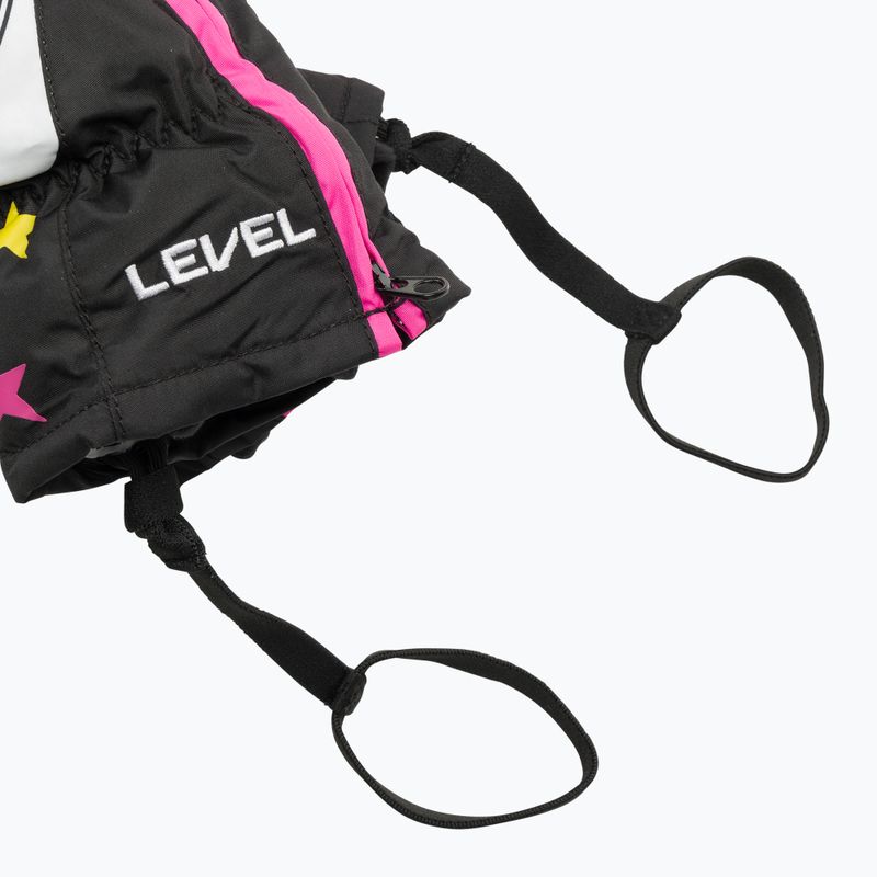 Level Lucky Mitt ninja rosa Kinder-Skihandschuhe 5