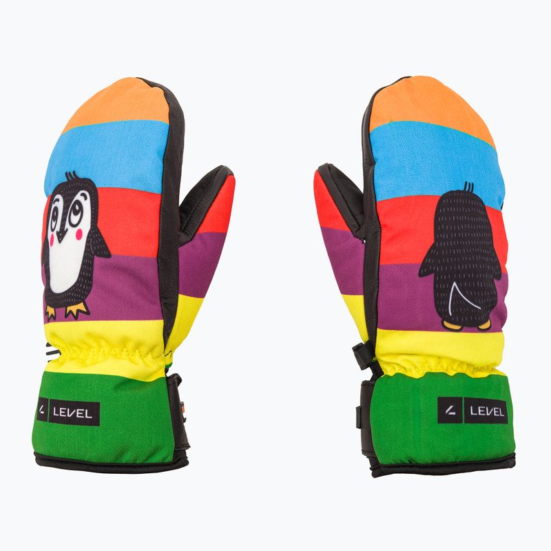 Level Vertigo Mitt Teen pk Regenbogen Kinder-Skihandschuh 3