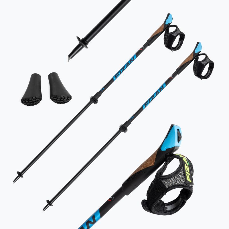 FIZAN Revolution Nordic Walking Stöcke blau S20 7530 7