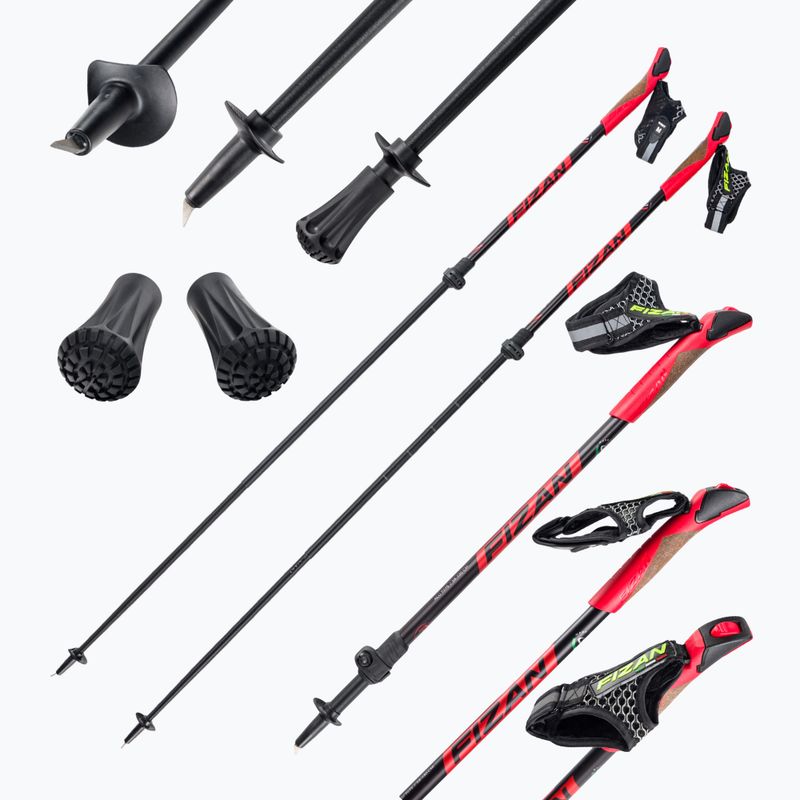 FIZAN Revolution PRO Nordic Walking Stöcke rot S22 7532 5