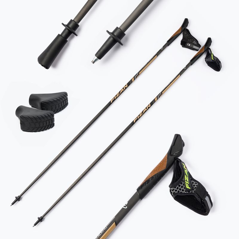 FIZAN Runner Gold Nordic Walking Stöcke gold S21CA04 6