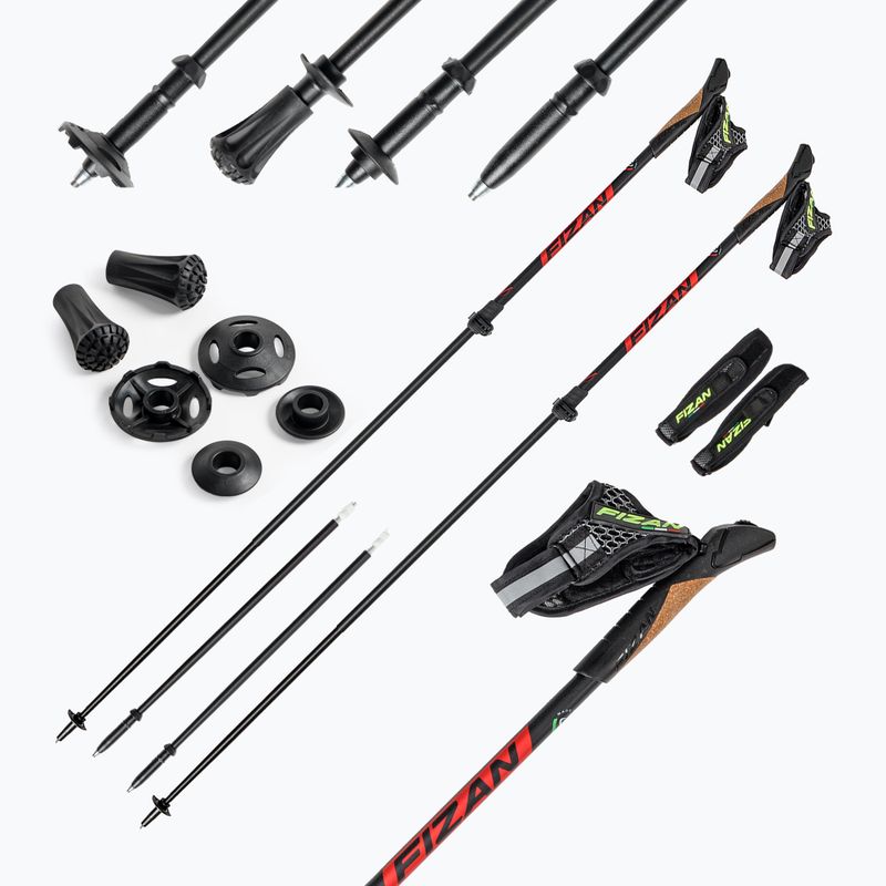 Fizan Revolution Pro Nordic Walking Stöcke schwarz S22 7532 4