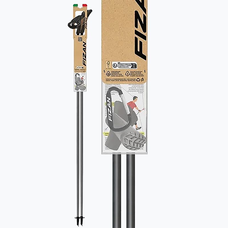 Fizan Carbon 3K Impulse rot/grau Nordic Walking Stöcke 5