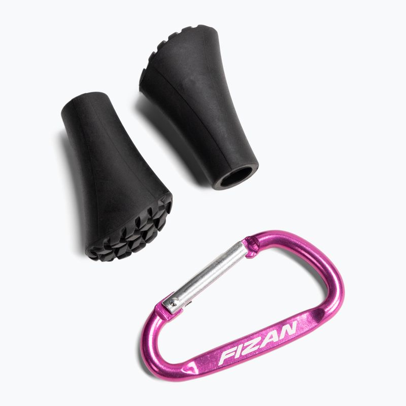 Fizan Carbon 3K Impulse rot/grau Nordic Walking Stöcke 4