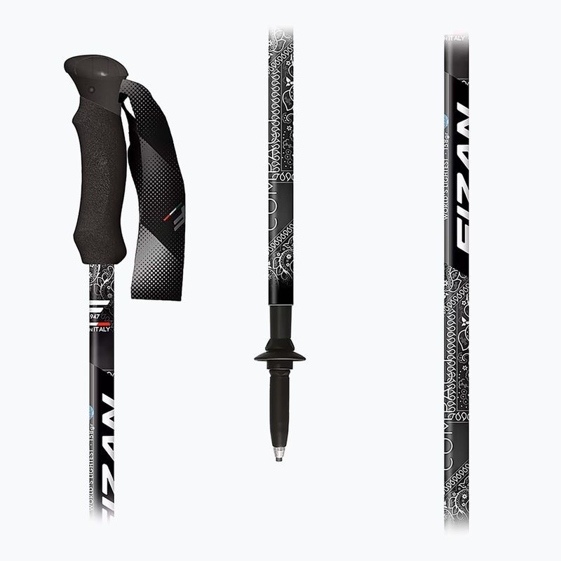 Fizan Compact MS-Trekkingstöcke schwarz 2