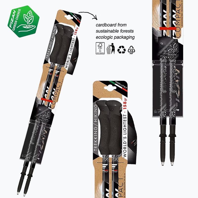 Fizan Compact MS-Trekkingstöcke schwarz 3