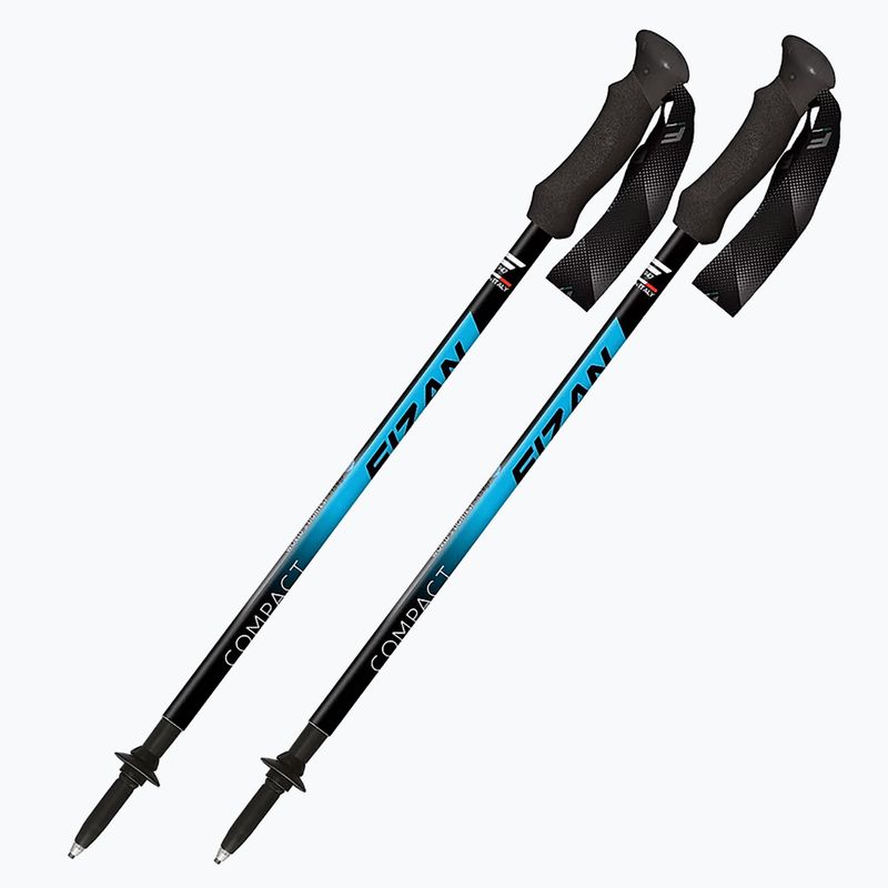Fizan Compact ozeanblaue Trekkingstöcke