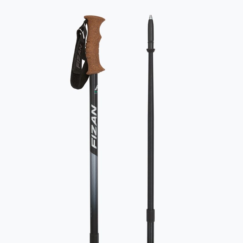 Fizan Tierra grau/koralle Trekkingstöcke 3