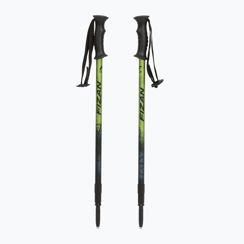 Fizan Explorer Trekkingstöcke lime/grau 5