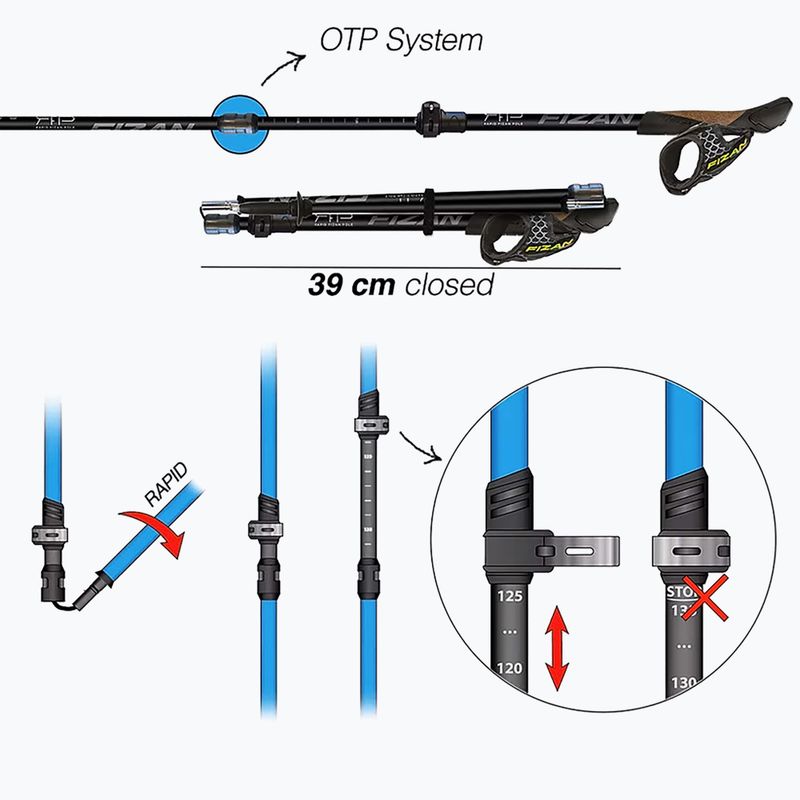 Fizan RFP Trail Stöcke schwarz 13