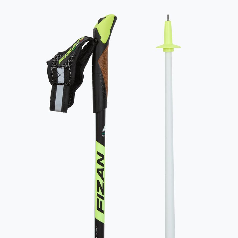 Nordic Walking Stöcke Fizan Carbon Race gelb 3