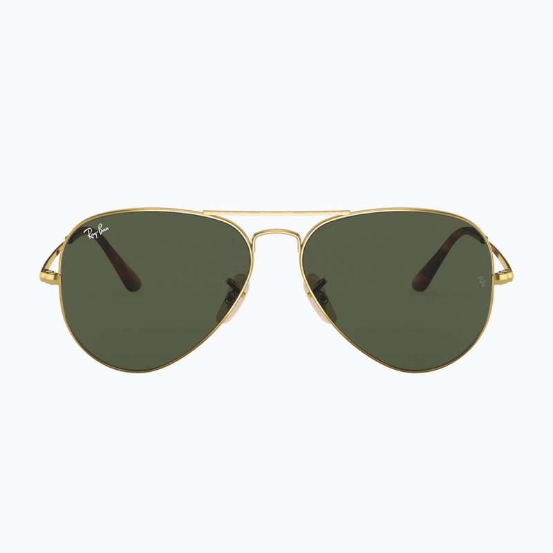 Sonnenbrille Ray-Ban Aviator Metal II gold arista/green g-15 2