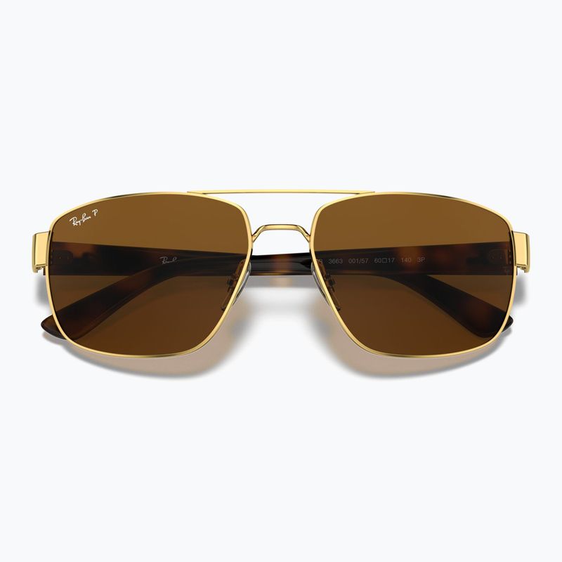 Sonnenbrille Ray-Ban RB3663 arista gold/brown 3