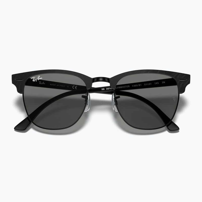 Sonnenbrille Ray-Ban Clubmaster Marble black/dark grey 3