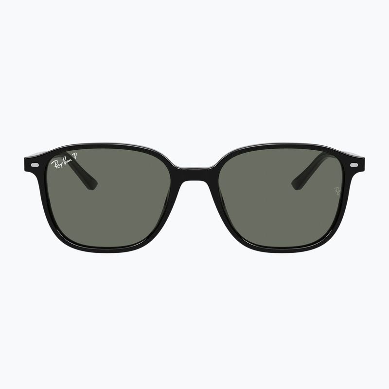 Sonnenbrille Ray-Ban Leonard black/green g-15 polarized 2