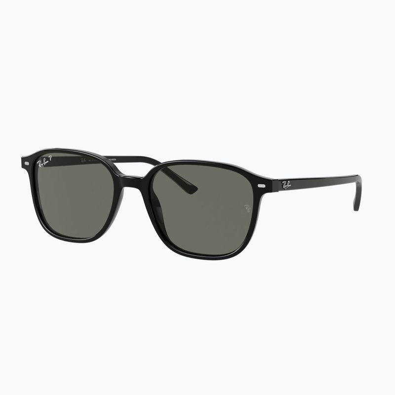 Sonnenbrille Ray-Ban Leonard black/green g-15 polarized 4