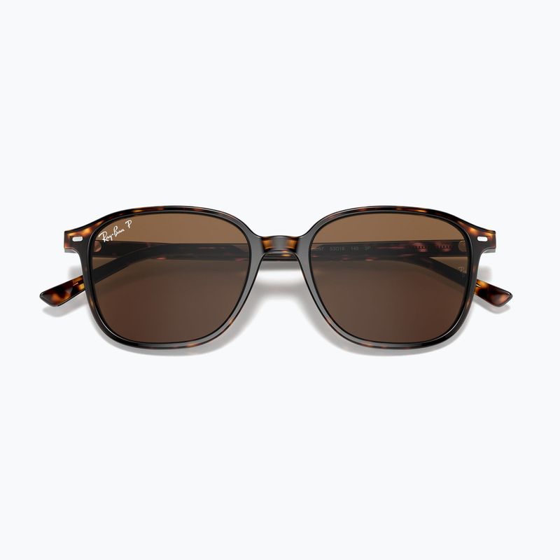 Sonnenbrille Ray-Ban Leonard tortoise/brown polarized 3