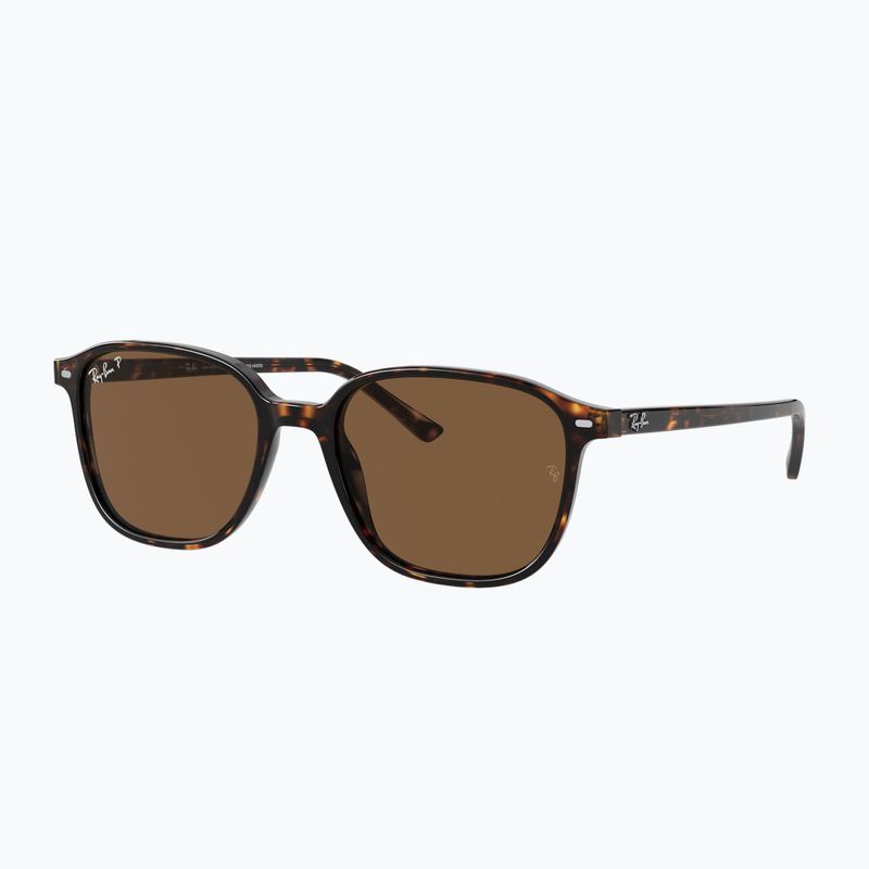 Sonnenbrille Ray-Ban Leonard tortoise/brown polarized 4
