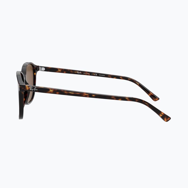 Sonnenbrille Ray-Ban Leonard tortoise/brown polarized 7