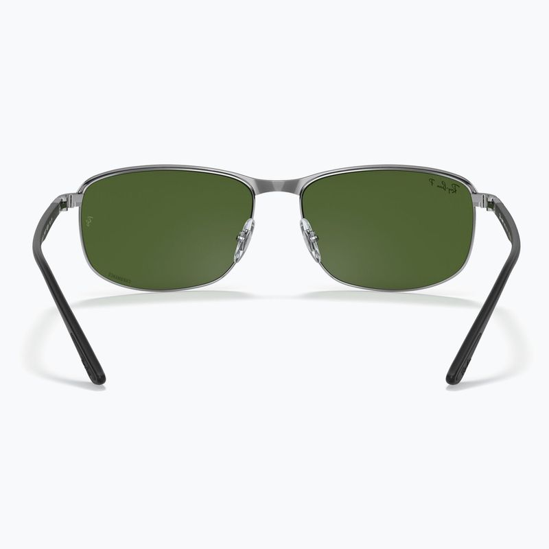 Sonnenbrille Ray-Ban Rb3671 Polarized+ Lenses black silver/dark green polarized+ 5