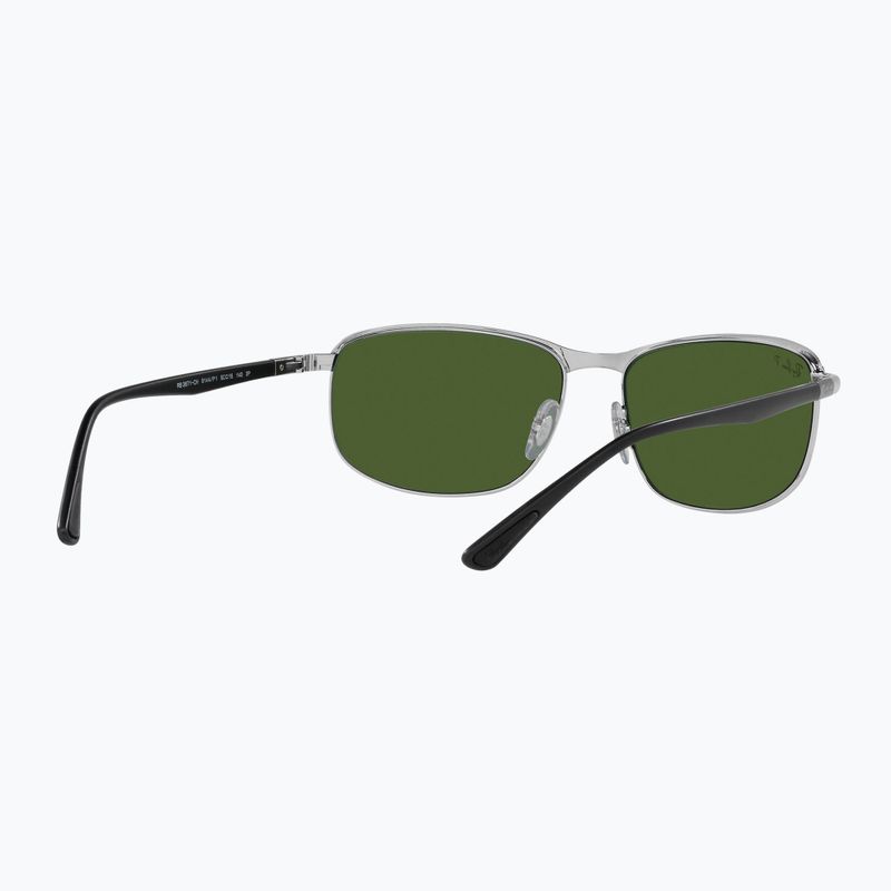 Sonnenbrille Ray-Ban Rb3671 Polarized+ Lenses black silver/dark green polarized+ 6