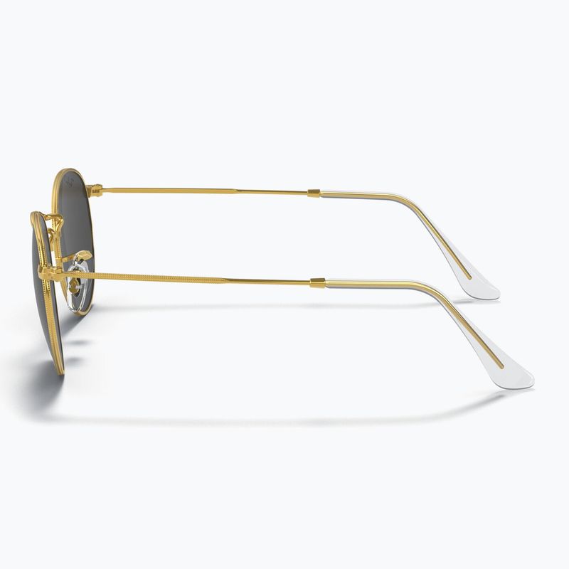 Sonnenbrille Ray-Ban Round Metal gold/black polarized 7