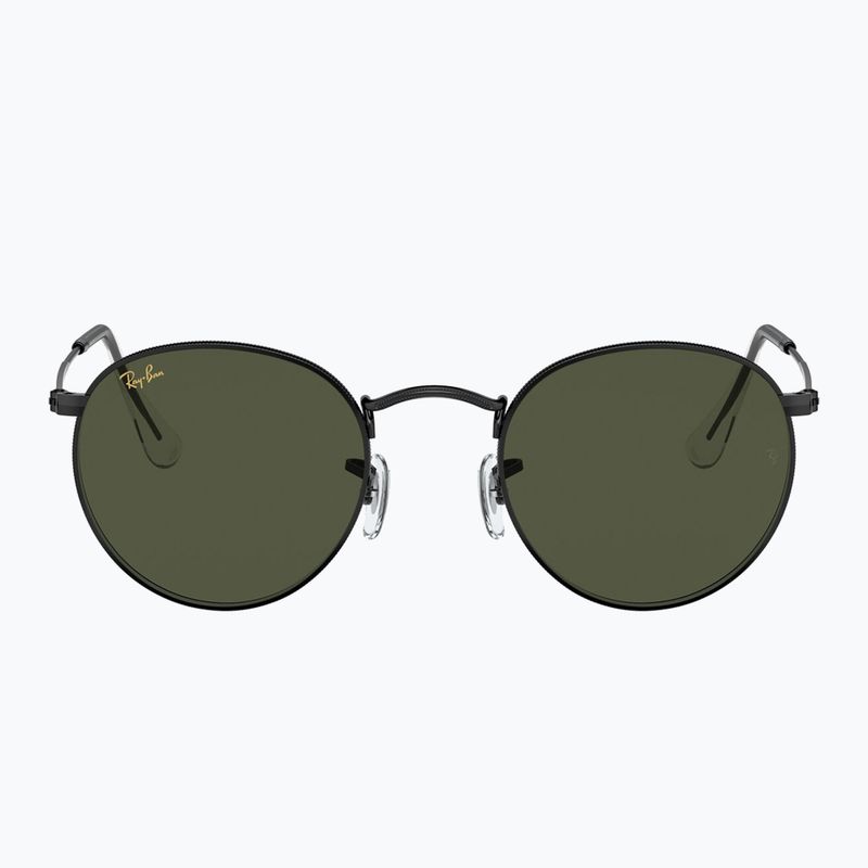 Sonnenbrille Ray-Ban Round Metal black/green g-15 2