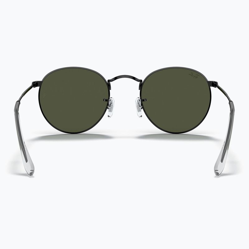 Sonnenbrille Ray-Ban Round Metal black/green g-15 5