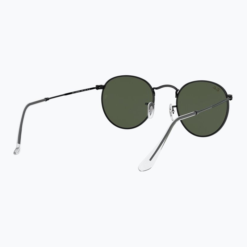 Sonnenbrille Ray-Ban Round Metal black/green g-15 6