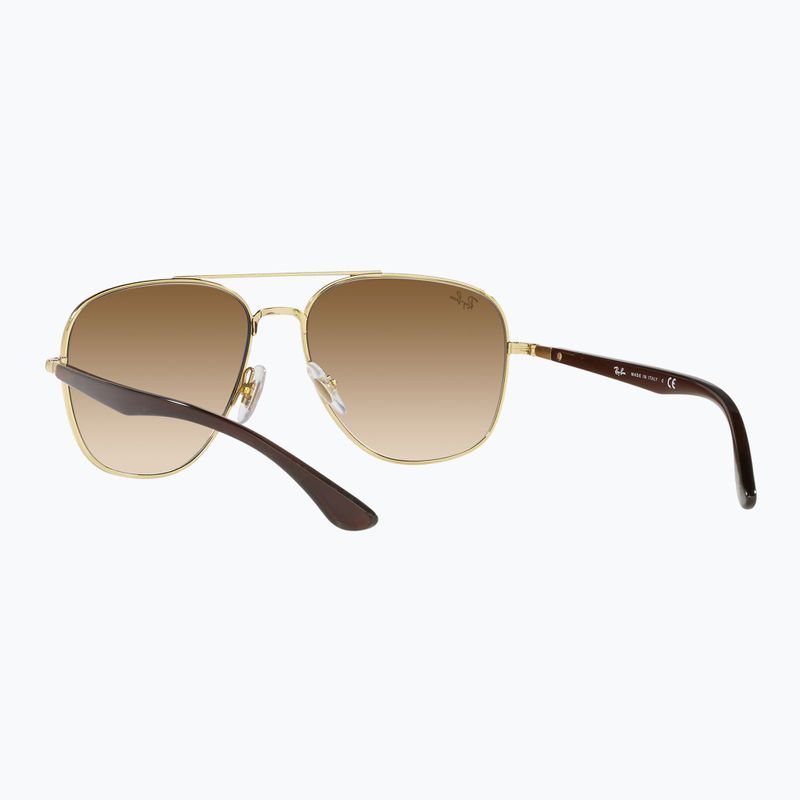 Sonnenbrille Ray-Ban RB3683 arista gold/brown 6