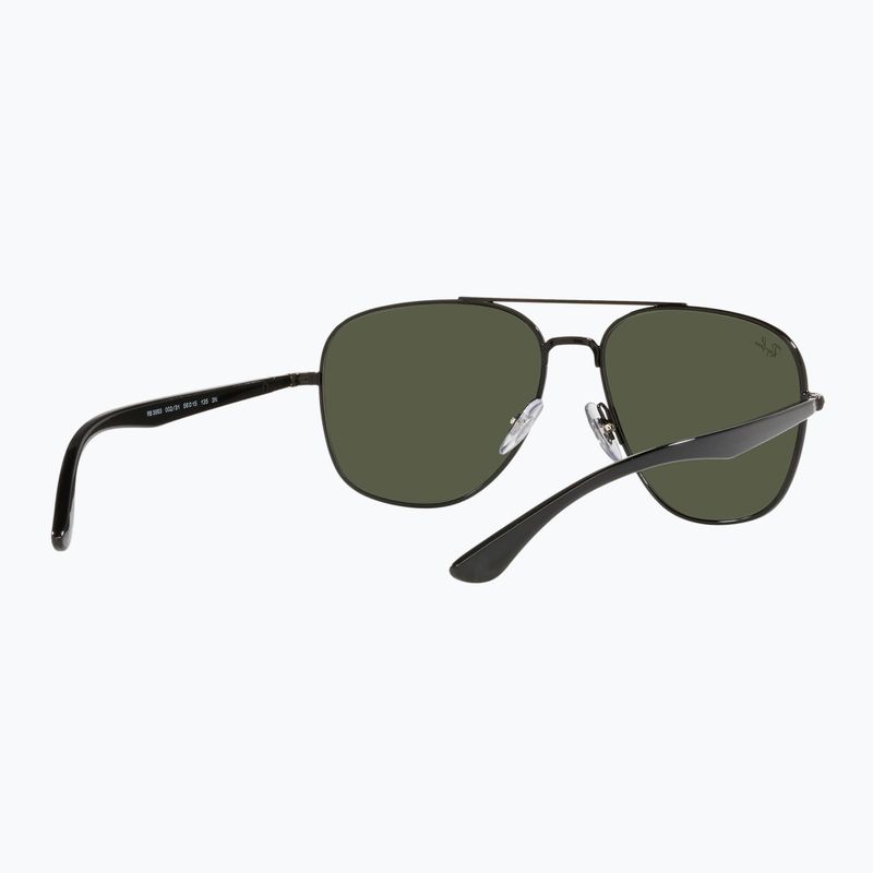 Sonnenbrille Ray-Ban RB3683 black/green g-15 6