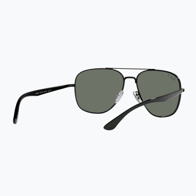 Sonnenbrille Ray-Ban RB3683 black/green g-15 polarized 6